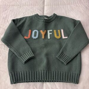 Little Co. by Lauren Conrad Joyful Green Crewneck Sweater Sz 5T